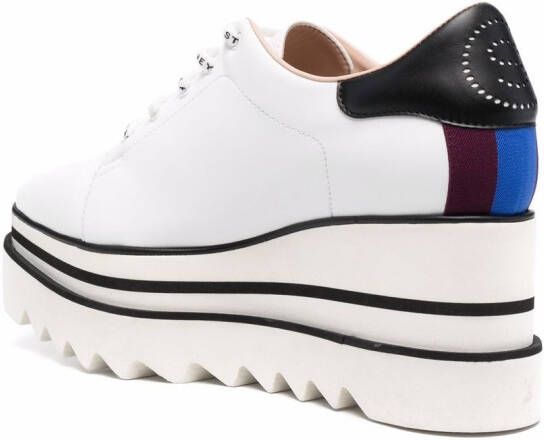 Stella McCartney Elyse sneakers met geribbelde zool Wit