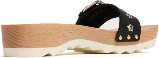 Stella McCartney Elyse slippers verfraaid met studs Zwart