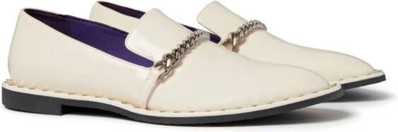 Stella McCartney Falabella loafers met schakeldetail Beige