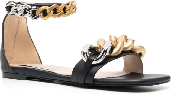 Stella McCartney Falabella sandalen met ketting afwerking Zwart