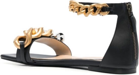 Stella McCartney Falabella sandalen met ketting afwerking Zwart