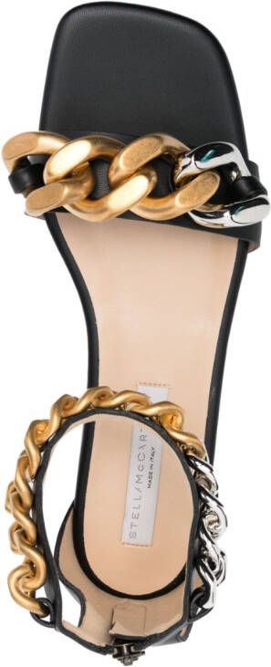 Stella McCartney Falabella sandalen met ketting afwerking Zwart