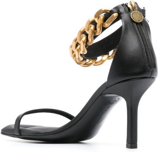 Stella McCartney Falabella sandalen met ketting Zwart