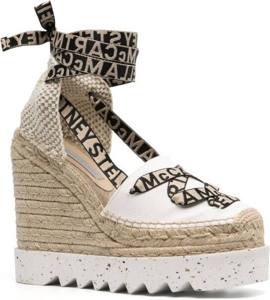 Stella McCartney Gaia Canvas espadrilles Wit