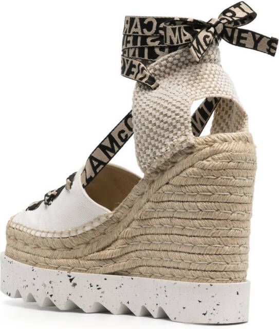 Stella McCartney Gaia Canvas espadrilles Wit