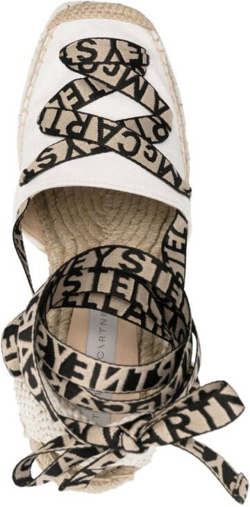 Stella McCartney Gaia Canvas espadrilles Wit