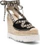 Stella McCartney Gaia Canvas espadrilles Zwart - Thumbnail 2