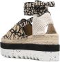 Stella McCartney Gaia espadrilles met plateauzool Beige - Thumbnail 3