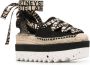 Stella McCartney Gaia espadrilles met plateauzool Zwart - Thumbnail 2