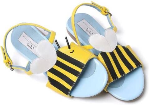 Stella McCartney Kids Sandalen van imitatieleer Geel