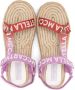 Stella McCartney Kids Sandalen met logoband Roze - Thumbnail 3