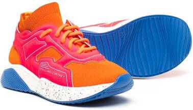 Stella McCartney Kids Sneakers met colourblocking Oranje