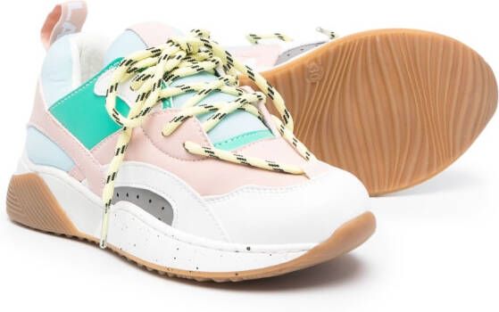 Stella McCartney Kids Sneakers met colourblocking Roze