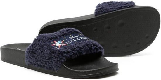 Stella McCartney Kids x Disney slippers met logopatch Blauw