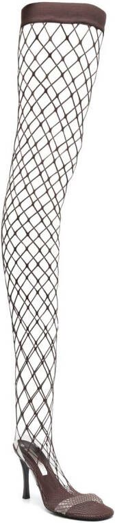 Stella McCartney Mesh knielaarzen Bruin