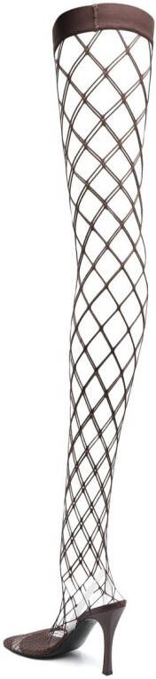 Stella McCartney Mesh knielaarzen Bruin