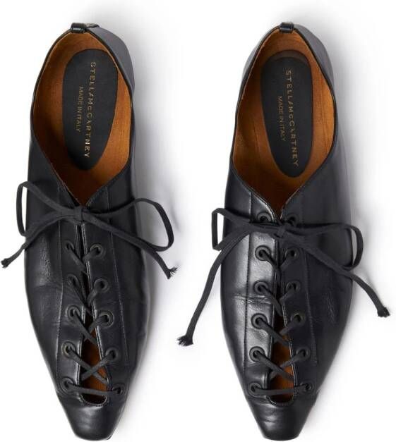 Stella McCartney Loafers met veters Zwart