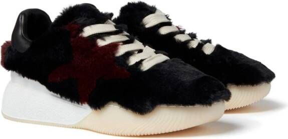 Stella McCartney Loop sneakers van imitatiebont Zwart