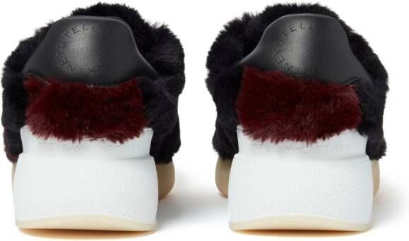 Stella McCartney Loop sneakers van imitatiebont Zwart