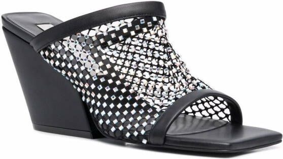 Stella McCartney Muiltjes met mesh Zwart