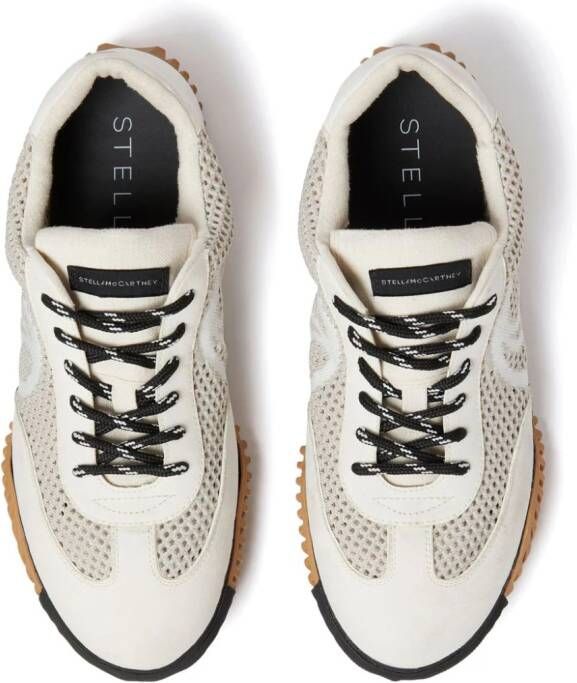 Stella McCartney S-Wave sneakers met mesh Wit