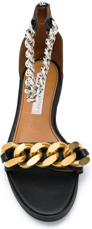 Stella McCartney Sandalen met kettingdetail Zwart