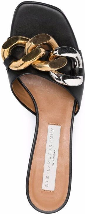 Stella McCartney Sandalen met schakelketting Zwart