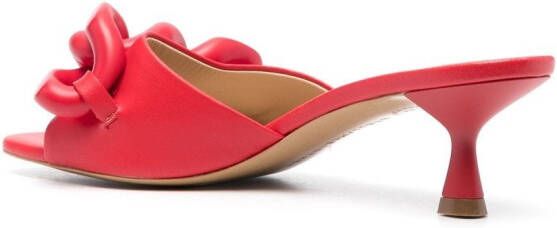 Stella McCartney Sandalen met schakelkettingdetail Rood