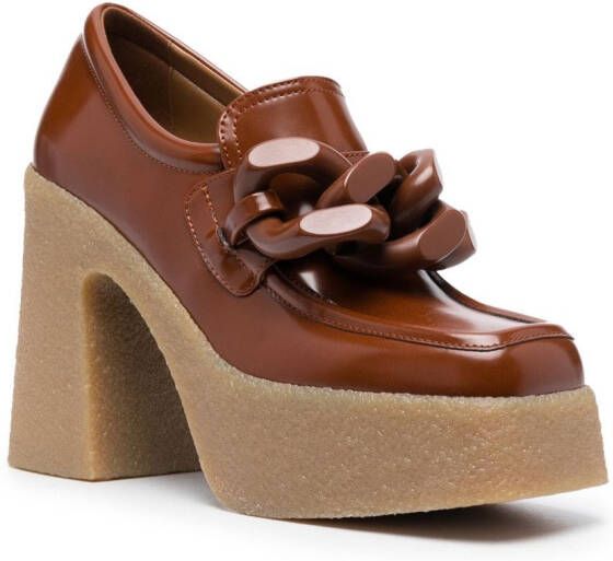 Stella McCartney Skyla pumps met vierkante neus Bruin