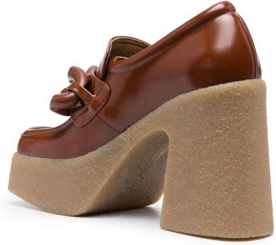 Stella McCartney Skyla pumps met vierkante neus Bruin