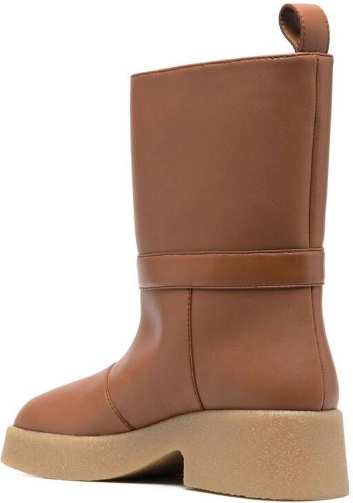 Stella McCartney Skyla enkellaarzen Bruin