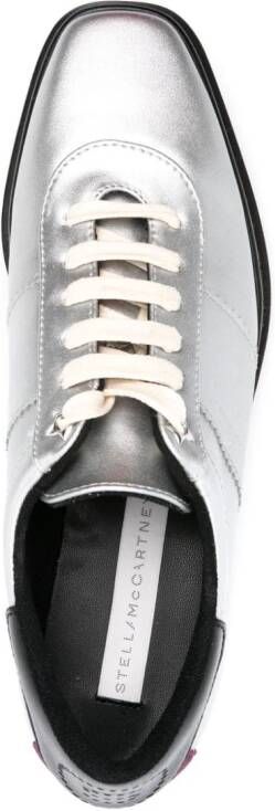 Stella McCartney Sneak-Elyse sneakers met plateauzool Zilver