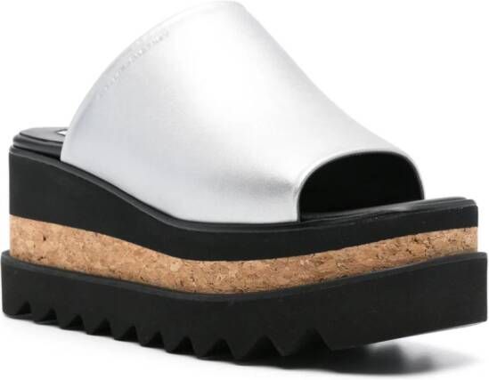 Stella McCartney Sneak-Elyse sandalen met plateauzool Grijs