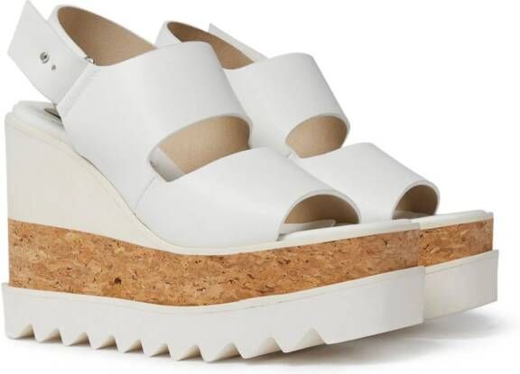 Stella McCartney Sneak-Elyse sandalen met plateauzool Wit