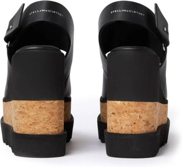 Stella McCartney Sneak-Elyse sandalen met plateauzool Zwart