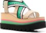Stella McCartney Sneak-Elyse sandalen met plateauzool Beige - Thumbnail 2