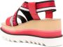 Stella McCartney Sneak-Elyse sandalen met plateauzool Rood - Thumbnail 3