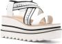 Stella McCartney Sneakelyse sandalen met plateauzool Wit - Thumbnail 2