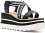 Stella McCartney Sneakelyse sandalen met plateauzool Zwart - Thumbnail 2