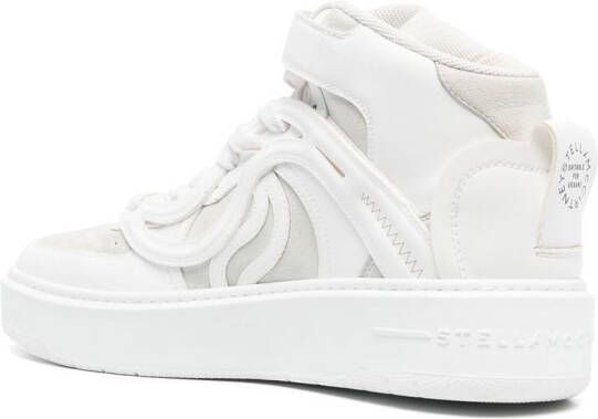 Stella McCartney Sneakers met logopatch Wit