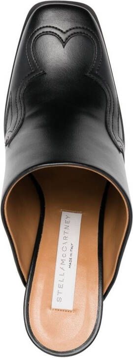Stella McCartney 97 mm Cowboy Cloudy muiltjes Zwart