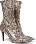 Stella McCartney Stella Iconic laarzen met pythonprint Bruin - Thumbnail 2