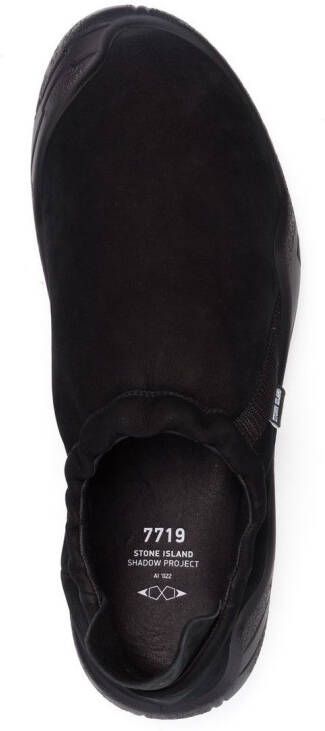 Stone Island Shadow Project Sneakers met logopatch Zwart