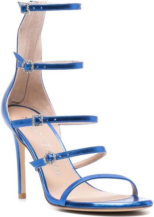 Stuart Weitzman Sandalen met gesp Blauw