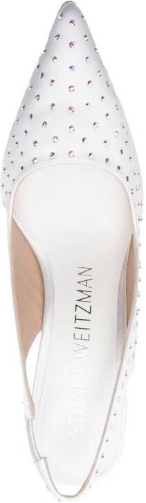 Stuart Weitzman Leren pumps Wit