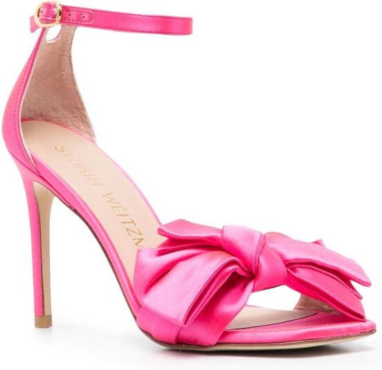 Stuart Weitzman Leren sandalen Roze