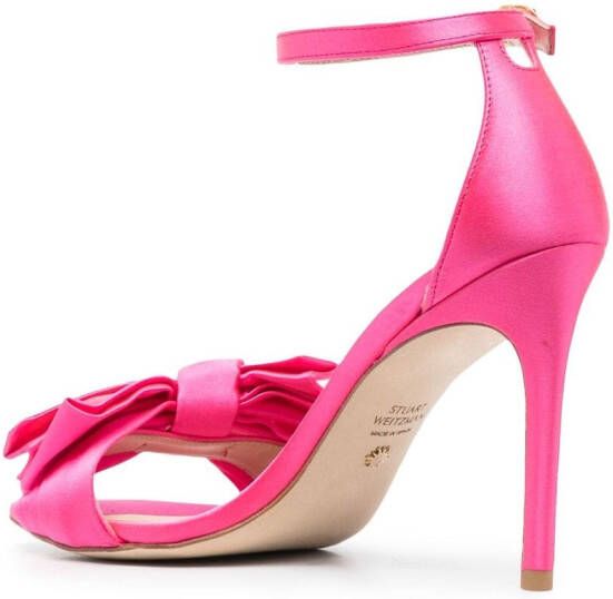 Stuart Weitzman Leren sandalen Roze