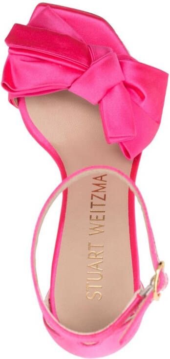 Stuart Weitzman Leren sandalen Roze