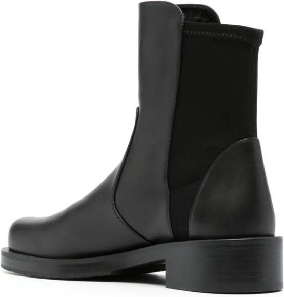 Stuart Weitzman 5050 Bold leren enkellaarzen Zwart