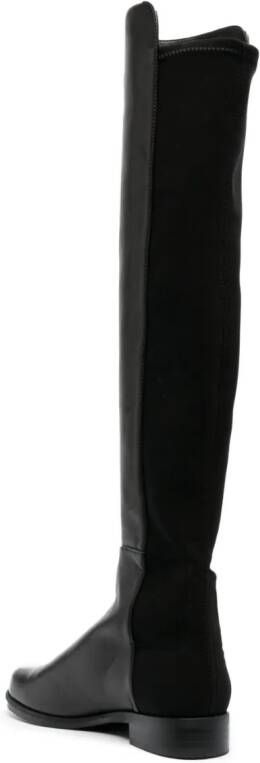 Stuart Weitzman 5050 leren knielaarzen Zwart